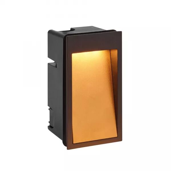 DILGA - ENCASTR� DE MUR EXT�RIEUR LED 6,1W 3000K ASY 200LM, NOIR/DOR�