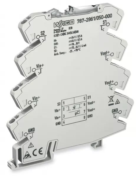 DISJ. �LECTRONIQUE MONOVOIE 6MM FIXE - 24 VDC 0,5 A