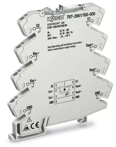 DISJ. �LECTRONIQUE MONOVOIE 6MM FIXE - 24 VDC 1 A