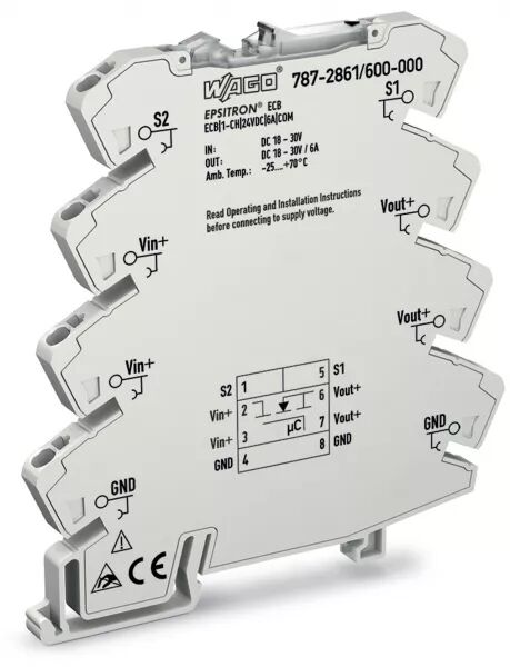 DISJ. �LECTRONIQUE MONOVOIE 6MM FIXE - 24 VDC 6 A