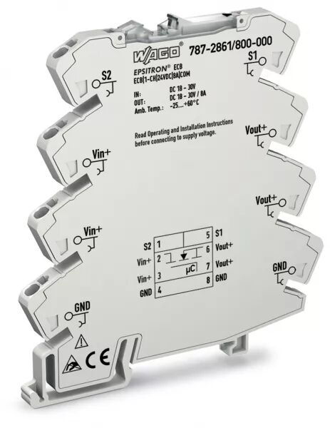 DISJ. �LECTRONIQUE MONOVOIE 6MM FIXE - 24 VDC 8 A