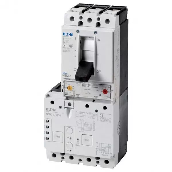 Disjoncteur, 3p, 125A, +bloc diff�rentiel, 30mA, sensible � tous les courants (129710)