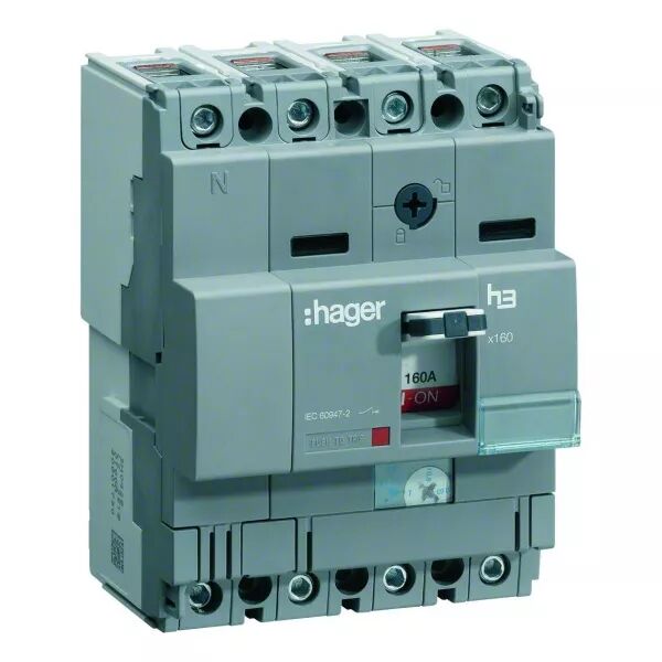 Disjoncteur bo�tier moul� x160 4P 40kA 80A (HNA081H)