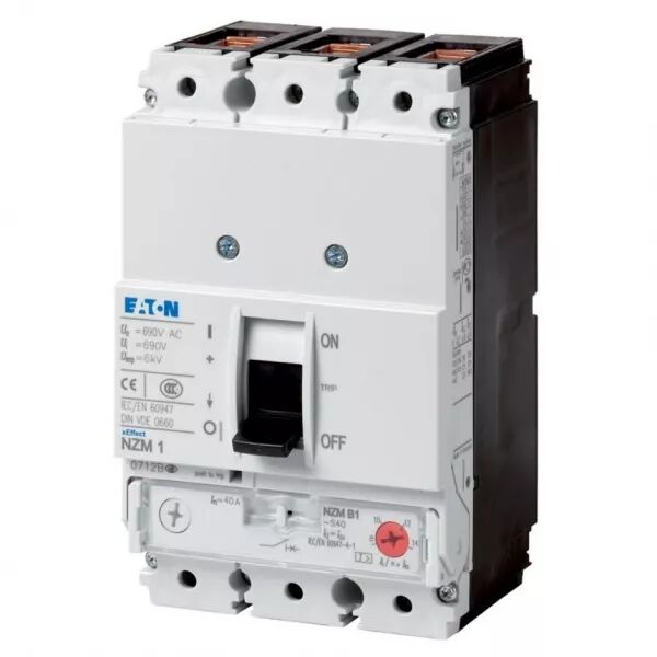 Disjoncteur de puissance NZM1, 100kA, 3P, 63A, IEC (284438)
