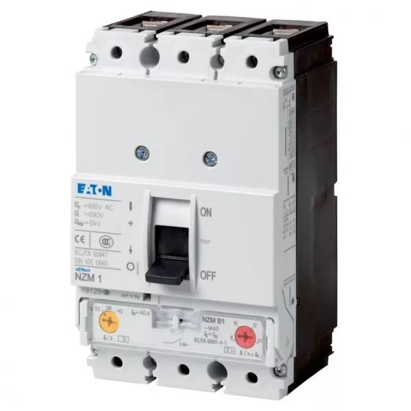 Disjoncteur de puissance NZM1, 100kA, 3P, 80A, IEC, prot moteur (115453)