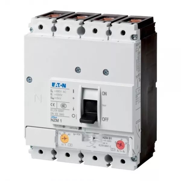 DISJONCTEUR DE PUISSANCE NZM1, 100KA, 4P, 20A, IEC