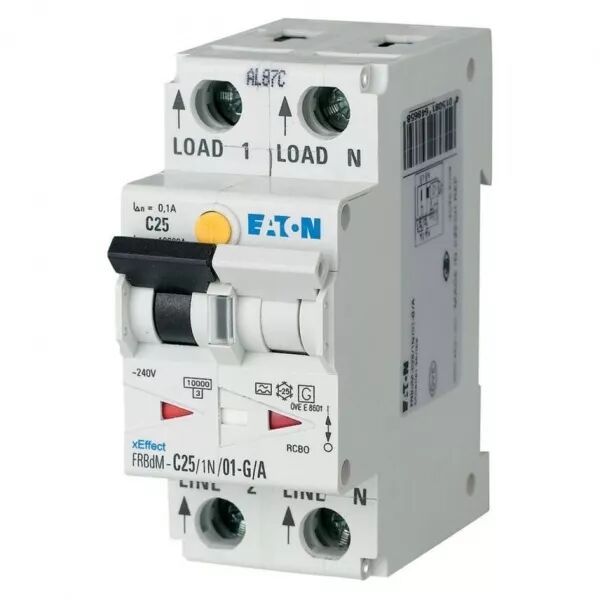 Disjoncteur diff�rentiel digital FRBdM, 10mA, courbe B, 1P+N, type G/A (168250)