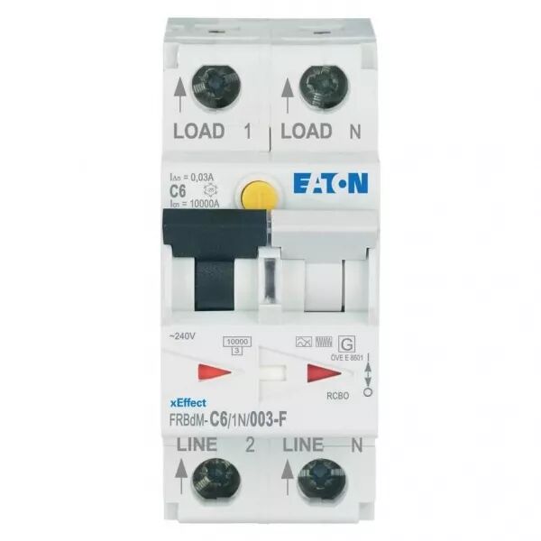 Disjoncteur diff�rentiel digital FRBdM, 30mA, courbe C, 1P+N, type F (300519)