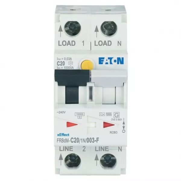 Disjoncteur diff�rentiel digital FRBdM, 30mA, courbe C, 1P+N, type F (300613)