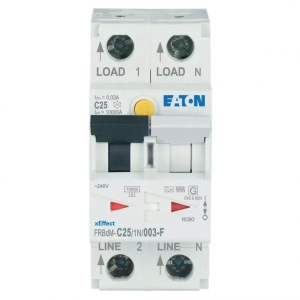 Disjoncteur diff�rentiel digital FRBdM, 30mA, courbe C, 1P+N, type F (300630)