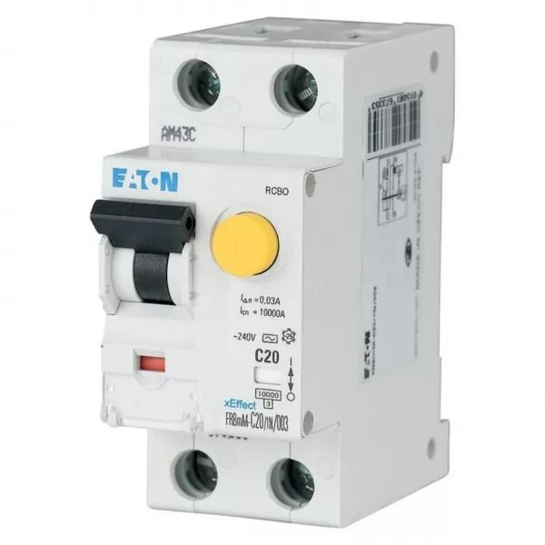 Disjoncteur diff�rentiel FRBmM, 100mA, courbe D, 1P+N, type A (170549)