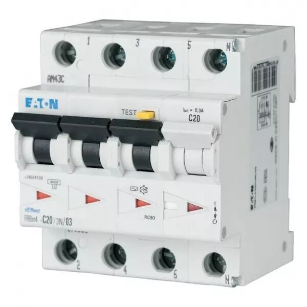 Disjoncteur diff�rentiel FRBmM, 30mA, courbe D, 3P+N, type A (170895)