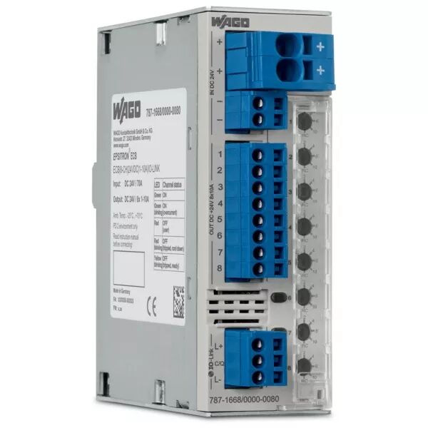 DISJONCTEUR �LECTRONIQUE 24 V DC - 8 CANAUX 1�10 A (IO-LINK)