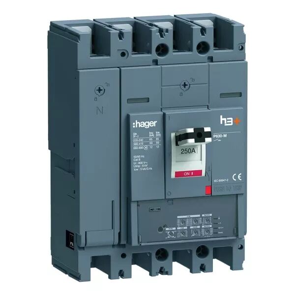 Disjoncteur h3+ P630 LSI 4x250A 50kA (HMW251JR)