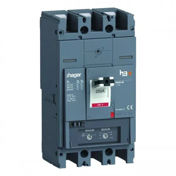 Disjoncteur h3+ P630 TM 3x250A 50kA (HMW250DR)