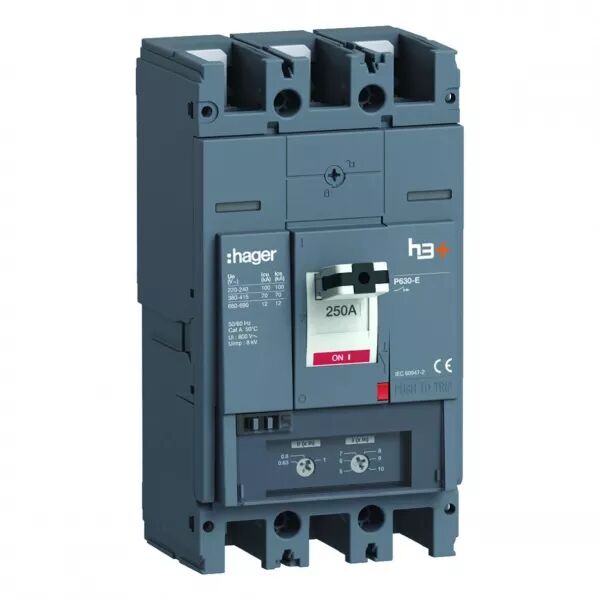 Disjoncteur h3+ P630 TM 3x250A 70kA (HEW250DR)
