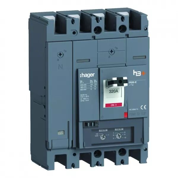 Disjoncteur h3+ P630 TM 4x320A 70kA (HEW321DR)