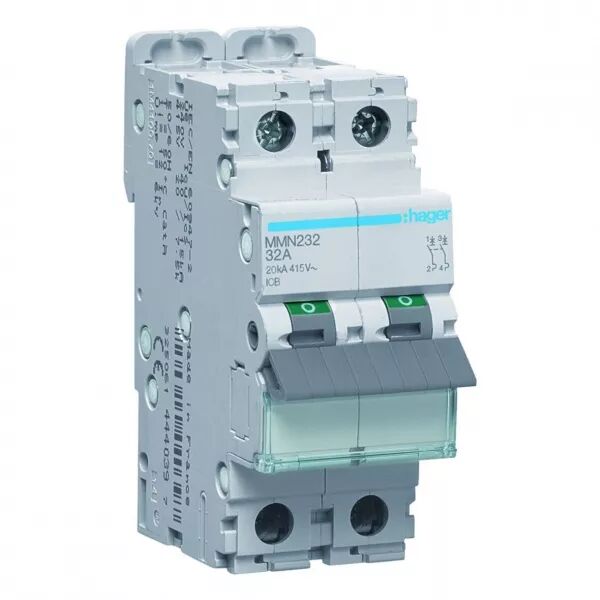 Disjoncteur magn�tique 2P 20kA 32A 400V access. indicateur IEC 947-2 (MMN232)