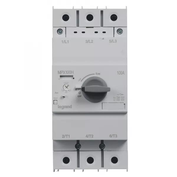 DISJONCTEUR MOTEUR MAGN�TOTHERMIQUE MPX�100H - 80A � 100A - ICU 75KA EN 415V