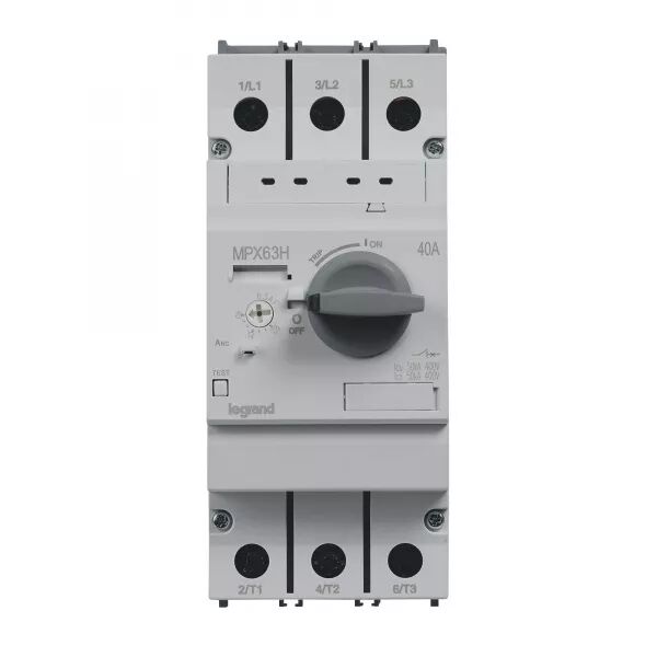 DISJONCTEUR MOTEUR MAGN�TOTHERMIQUE MPX�63H - 28A � 40A - ICU 50KA EN 415V
