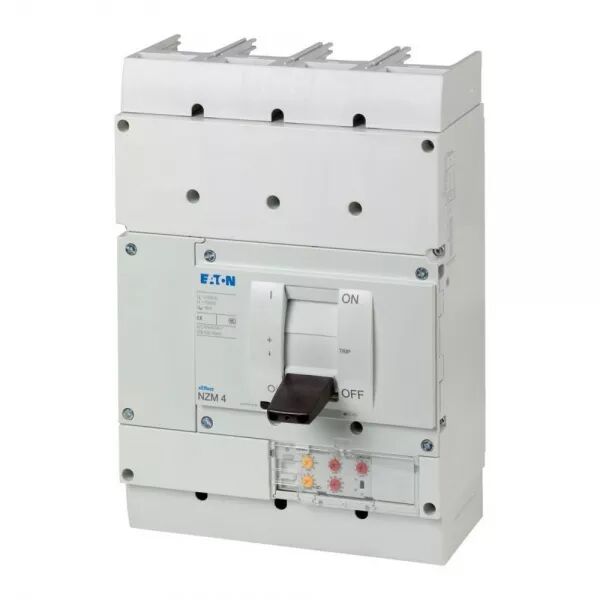 DISJONCTEUR NZM4, 4P, 1250 A, 50 KA, IEC, BORNE � BOULON, �LECTRONIQUE S�LECTIF