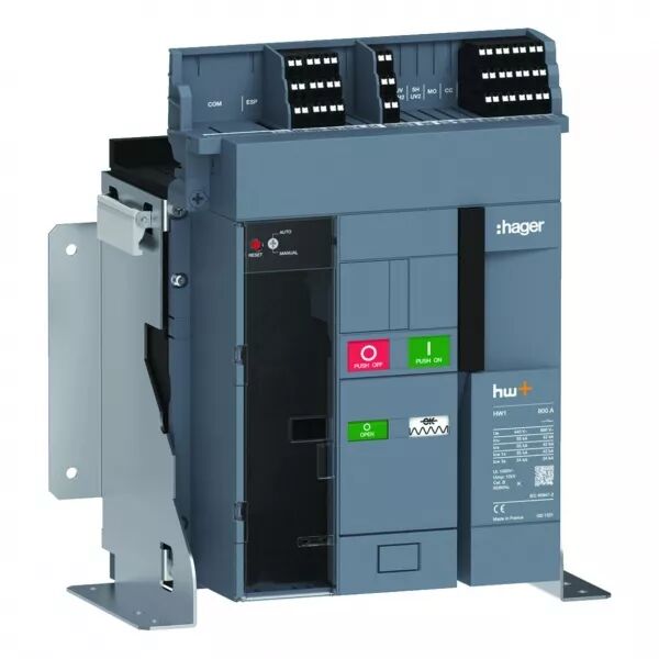 Disjoncteur Ouvert HW1 55kA 800A 3P Fixe pour TU sentinel Energy (HW1M308FE)