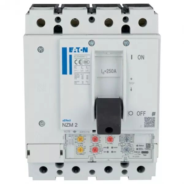 Disjoncteur PXR20, 4p, 250A, 100kA, Protection terre (193309)