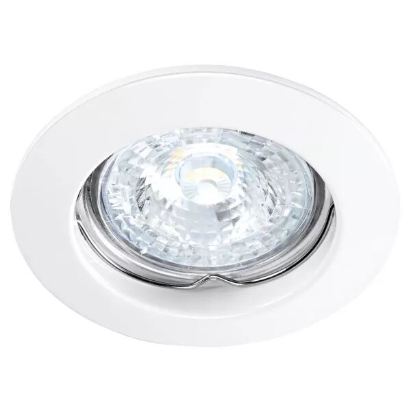 DISK - Encastr� GU10, rond, fixe, blanc, Lpe non incl.,conx�s/outil (4880)