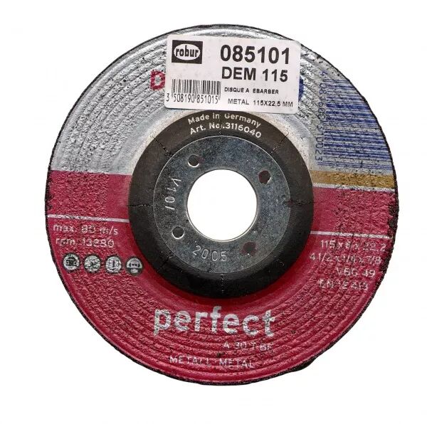 DISQUE � �BARBER LE M�TAL DIAM 115 MM, AL�SAGE 22,2 MM, PLAT