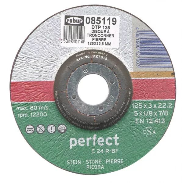 DISQUE � TRON�ONNER LA PIERRE. 115X3MM, AL�SAGE 22.2MM. MOYEU D�PORT�.