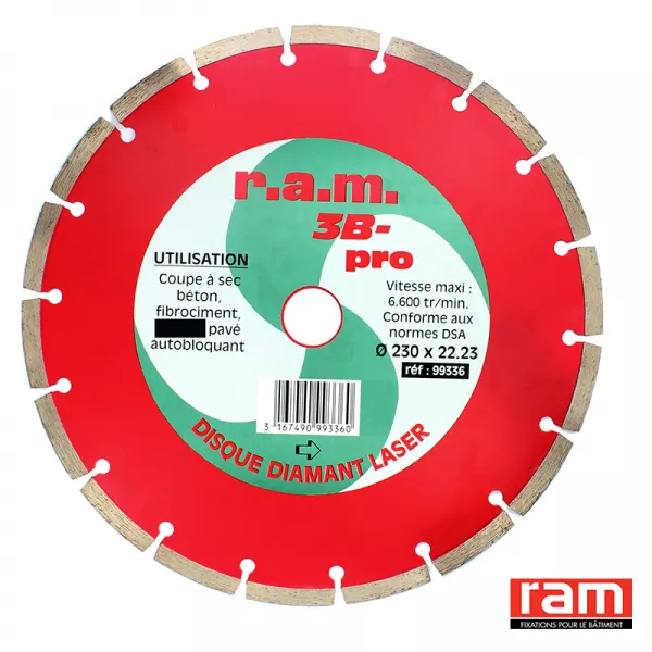 DISQUE DIAMANT SEGM. 3B-PRO 230 (99336)