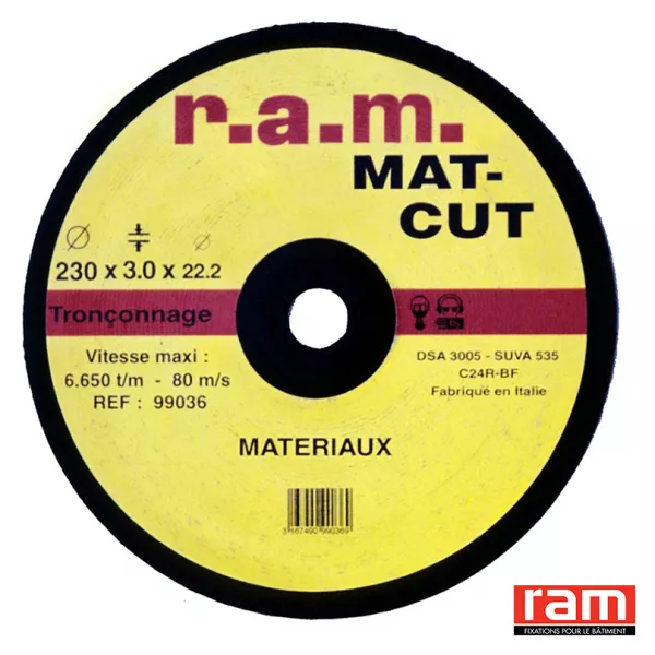 DISQUE TRONC. MATER MAT-CUT 125 (99033)