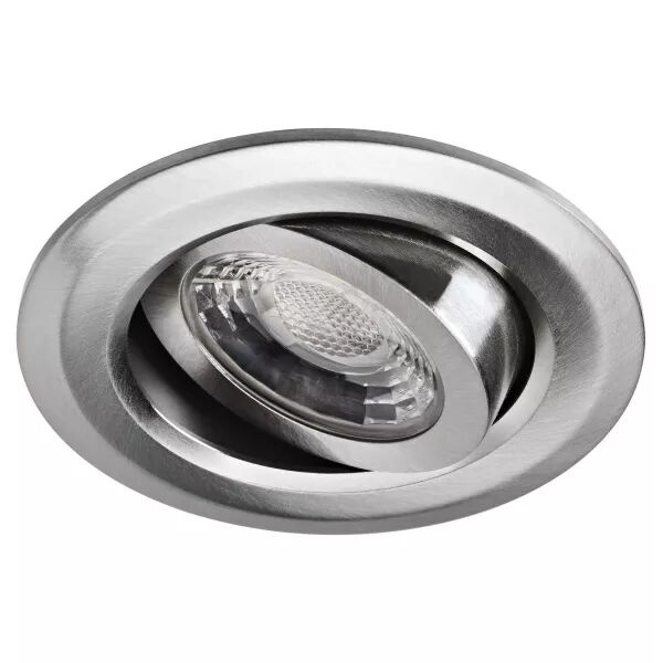 DL COVER - Encastr� IP20/65, recouvrable, nickel, LED int�g. 6W 54� 4000K 480lm (50659)