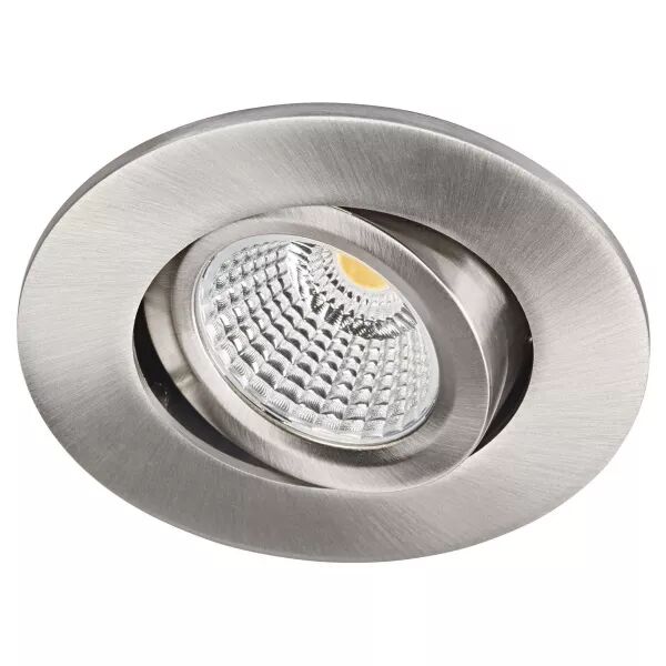 DL-ISO - Encastr� IP20, recouvrable, nickel, LED int�g. 8W 65� 3000K 800lm (50633)