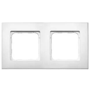 Double-cadre Smoove� blanc laqu� (9015238)