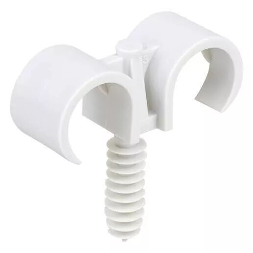 Double clips/cheville tube �20