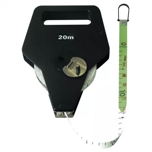 Double d�cam�tre fibre de verre largeur 16mm, bo�tier ABS, manivelle m�tal (331049)