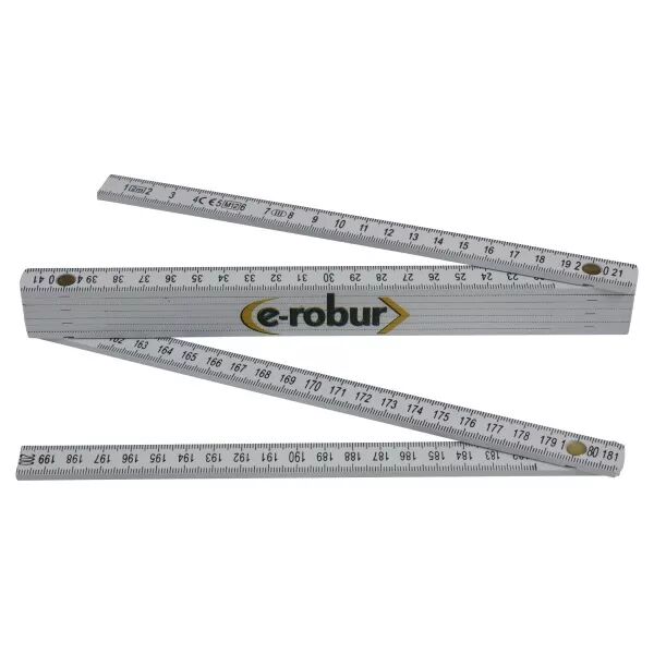 Double m�tre � branche r�sine blanc non conducteur (331013)
