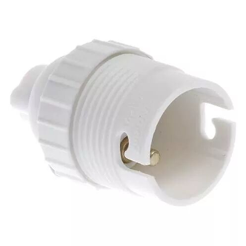 Douille B22 sple bague blanche