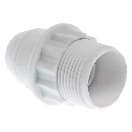 Douille E 27 dble bague blanche