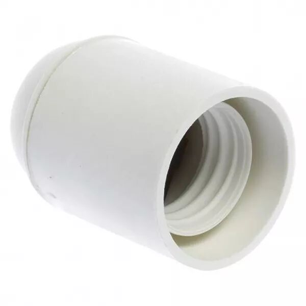 Douille E 27 sple bague blanche