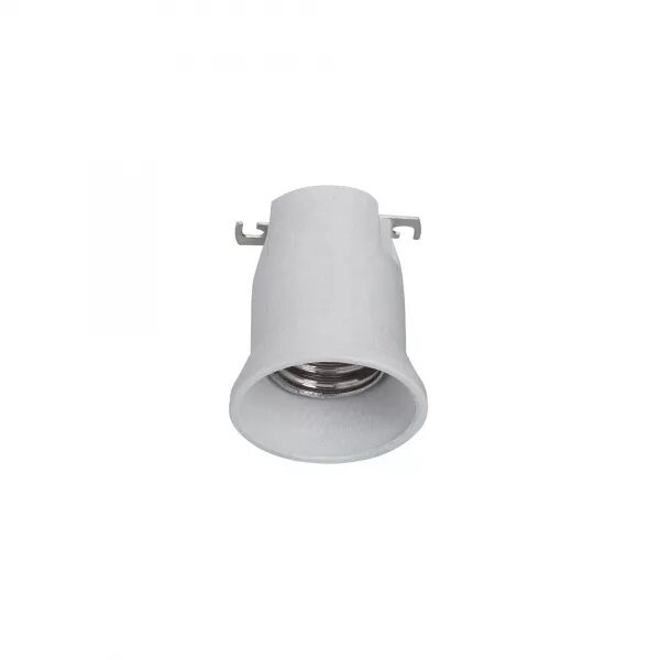 DOUILLE EN PORCELAINE POUR �CLAIRAGE PUBLIC MONOBLOC AVEC FREIN DE CULOT E40
