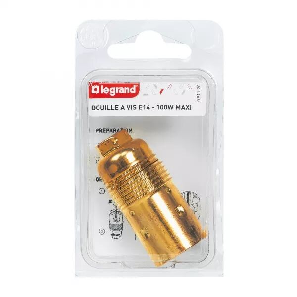 DOUILLE POUR AMPOULE E14 - ACIER LAITONN�