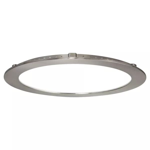 Downlight FLAT CCT plat rond fixe nickel 110� LED 20,4W 2100lm 3000/4000K (50808)