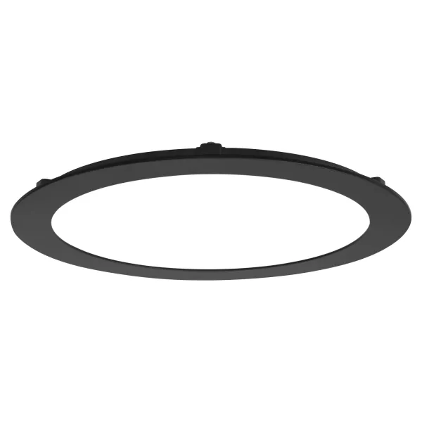 Downlight FLAT CCT plat rond fixe noir 110� LED 30,8W 3700lm 3000/4000K (51368)