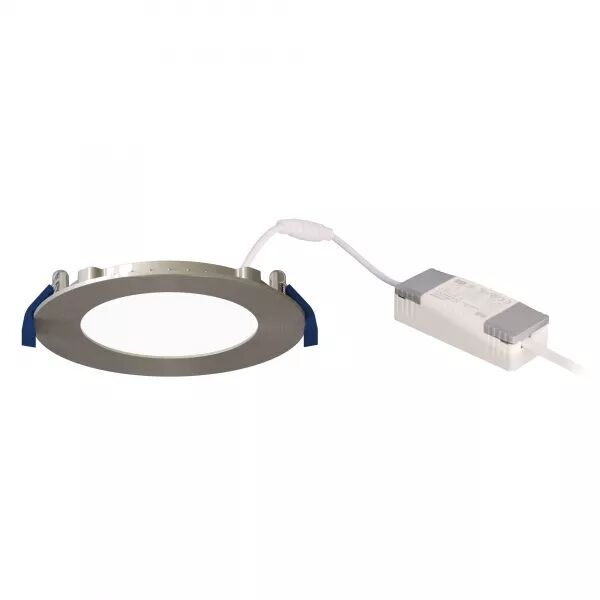 DOWNLIGHT FLAT CCT ROND FIXE NICKEL 110� LED 8W 750LM 2700/3000/4000K