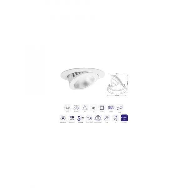 DOWNLIGHT SAMBA BLANC 27W DALI 4000K