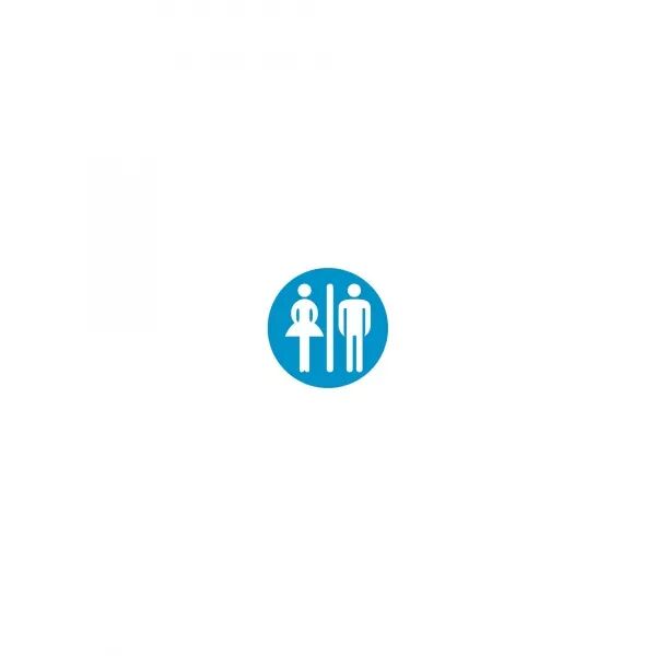 DROP 22 SIGNALISATION TOILETTES H/F BLEU - 008347
