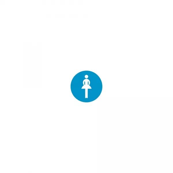 DROP 22 SIGNALISATION WC FEMME BLEU - 008345