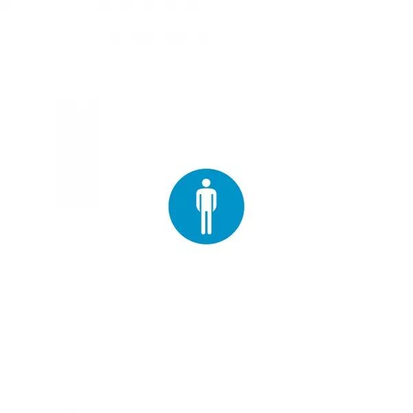 DROP 22 SIGNALISATION WC HOMME BLEU - 008344